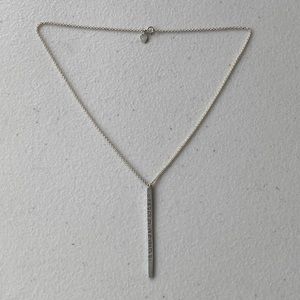 Me & Ro Sterling Sanskrit Necklace